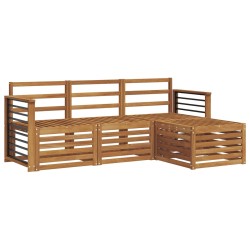 Ensembles de canapés 4 pcs Naturel Bois d'Acacia Massif 546233546233