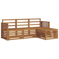 Ensembles de canapés 4 pcs Naturel Bois d'Acacia Massif 546241546241