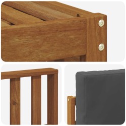 Ensemble de canapés d'extérieur 4 pcs Naturel et Anthracite 546244546244