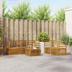 Ensembles de canapés Bois d'Acacia Massif 546249546249