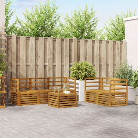 Ensembles de canapés Bois d'Acacia Massif 546249546249