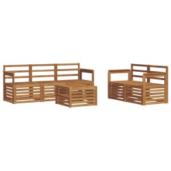 Ensembles de canapés 6 pcs Naturel Bois d'Acacia Massif 546250546250