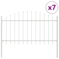 Clôture de jardin 7 pcs Blanc 170 x 140 cm 546261546261