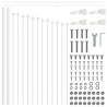 Clôture de jardin Woerden 6 pcs Blanc 546275546275