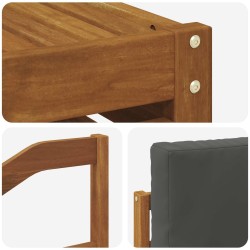 Ensembles de canapés avec coussin 5 pcs Naturel et Anthracite 546310546310