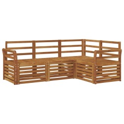 Ensembles de canapés 4 pcs Naturel Bois d'Acacia Massif 546311546311