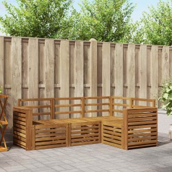 Ensembles de canapés 4 pcs Naturel Bois d'Acacia Massif 546315546315