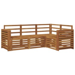 Ensembles de canapés 4 pcs Naturel Bois d'Acacia Massif 546315546315
