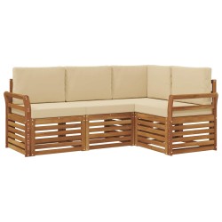 Ensembles de canapés avec coussin 4 pcs Naturel et Beige 546317546317