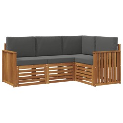 Ensembles de canapés avec coussin 4 pcs Naturel et Anthracite 546318546318