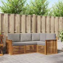 Ensembles de canapés avec coussin 4 pcs Gris Naturel et Clair 546319546319