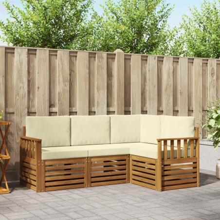 Ensembles de canapés avec coussin 4 pcs Naturel et Crème 546320546320