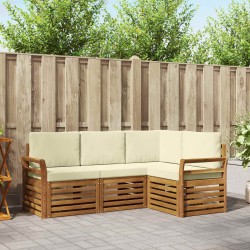 Ensembles de canapés avec coussin 4 pcs Naturel et Crème 546322546322