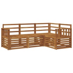 Ensembles de canapés 4 pcs Naturel Bois d'Acacia Massif 546323546323