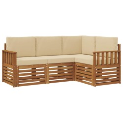 Ensembles de canapés avec coussin 4 pcs Naturel et Beige 546338546338