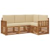 Ensembles de canapés avec coussin 4 pcs Naturel et Beige 546338546338
