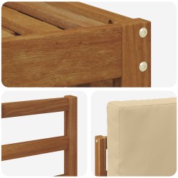 Ensembles de canapés avec coussin 5 pcs Naturel et Beige 546340546340