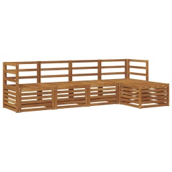 Ensembles de canapés 5 pcs Naturel Bois d'Acacia Massif 546343546343