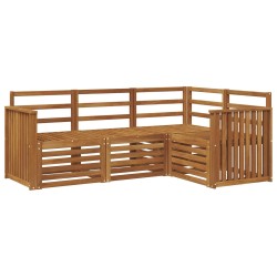 Ensembles de canapés 4 pcs Naturel Bois d'Acacia Massif 546345546345