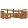 Ensembles de canapés 4 pcs Naturel Bois d'Acacia Massif 546345546345