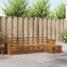 Ensembles de canapés 5 pcs Naturel Bois d'Acacia Massif 546352546352