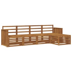 Ensembles de canapés 5 pcs Naturel Bois d'Acacia Massif 546352546352