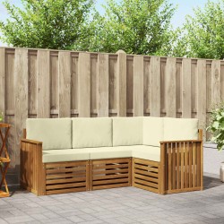 Ensembles de canapés avec coussin 4 pcs Naturel et Crème 546354546354