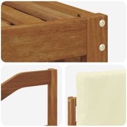 Ensembles de canapés avec coussin 5 pcs Naturel et Crème 546357546357