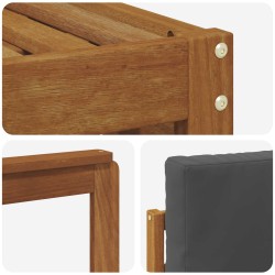 Ensembles de canapés avec coussin 5 pcs Naturel et Anthracite 546359546359