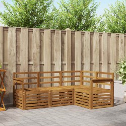 Ensembles de canapés 4 pcs Naturel Bois d'Acacia Massif 546367546367