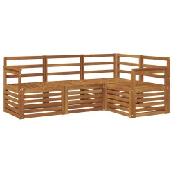 Ensembles de canapés 4 pcs Naturel Bois d'Acacia Massif 546367546367