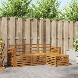 Ensembles de canapés 4 pcs Naturel Bois d'Acacia Massif 546368546368