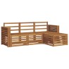 Ensembles de canapés 4 pcs Naturel Bois d'Acacia Massif 546368546368