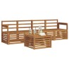 Ensembles de canapés 5 pcs Naturel Bois d'Acacia Massif 546375546375