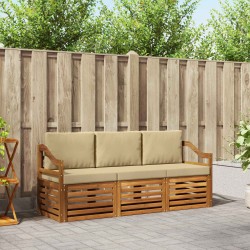 Ensembles de canapés avec coussin 3 pcs Naturel et Beige 546376546376