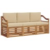 Ensembles de canapés avec coussin 3 pcs Naturel et Beige 546376546376