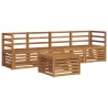 Ensembles de canapés 5 pcs Naturel Bois d'Acacia Massif 546377546377