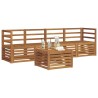Ensembles de canapés 5 pcs Naturel Bois d'Acacia Massif 546377546377