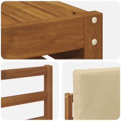 Ensembles de canapés avec coussin 5 pcs Naturel et Beige 546382546382