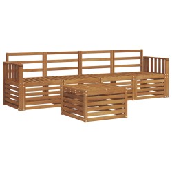 Ensembles de canapés 5 pcs Naturel Bois d'Acacia Massif 546389546389