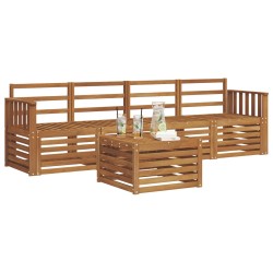 Ensembles de canapés 5 pcs Naturel Bois d'Acacia Massif 546389546389