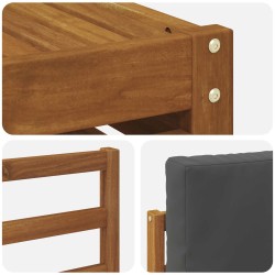 Ensembles de canapés avec coussin 5 pcs Naturel et Anthracite 546395546395