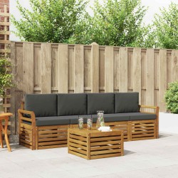 Ensembles de canapés avec coussin 5 pcs Naturel et Anthracite 546399546399