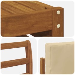 Ensembles de canapés avec coussin 5 pcs Naturel et Beige 546400546400