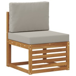 Ensemble de canapés d'extérieur 4 pcs Gris Naturel et Clair 546405546405