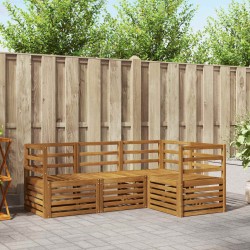 Ensembles de canapés 4 pcs Naturel Bois d'Acacia Massif 546406546406