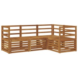 Ensembles de canapés 4 pcs Naturel Bois d'Acacia Massif 546406546406
