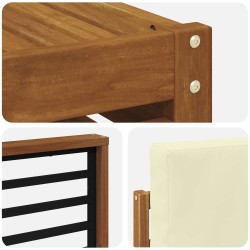 Ensembles de canapés avec coussin 5 pcs Naturel et Crème 546417546417