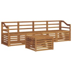 Ensembles de canapés 5 pcs Naturel Bois d'Acacia Massif 546421546421