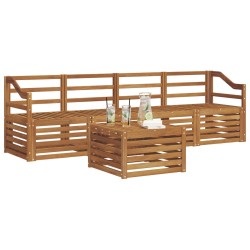 Ensembles de canapés 5 pcs Naturel Bois d'Acacia Massif 546421546421
